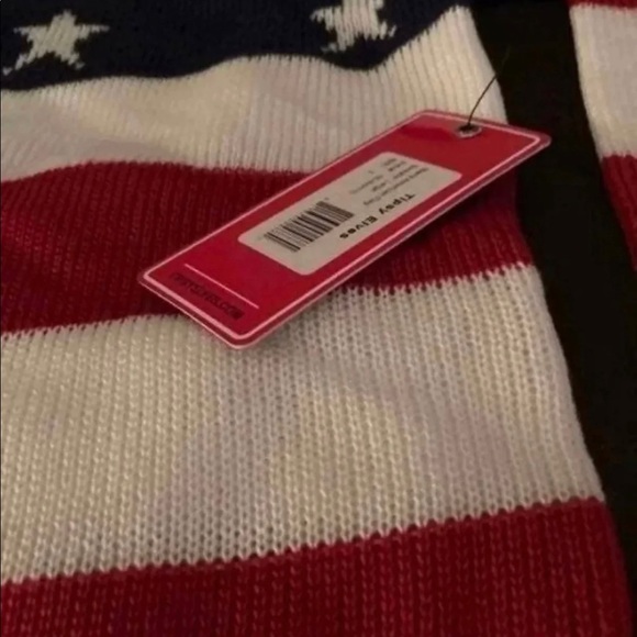 USA American Flag Sweater Tipsy Elves NEW With Tags In Original Packaging - Picture 6 of 7